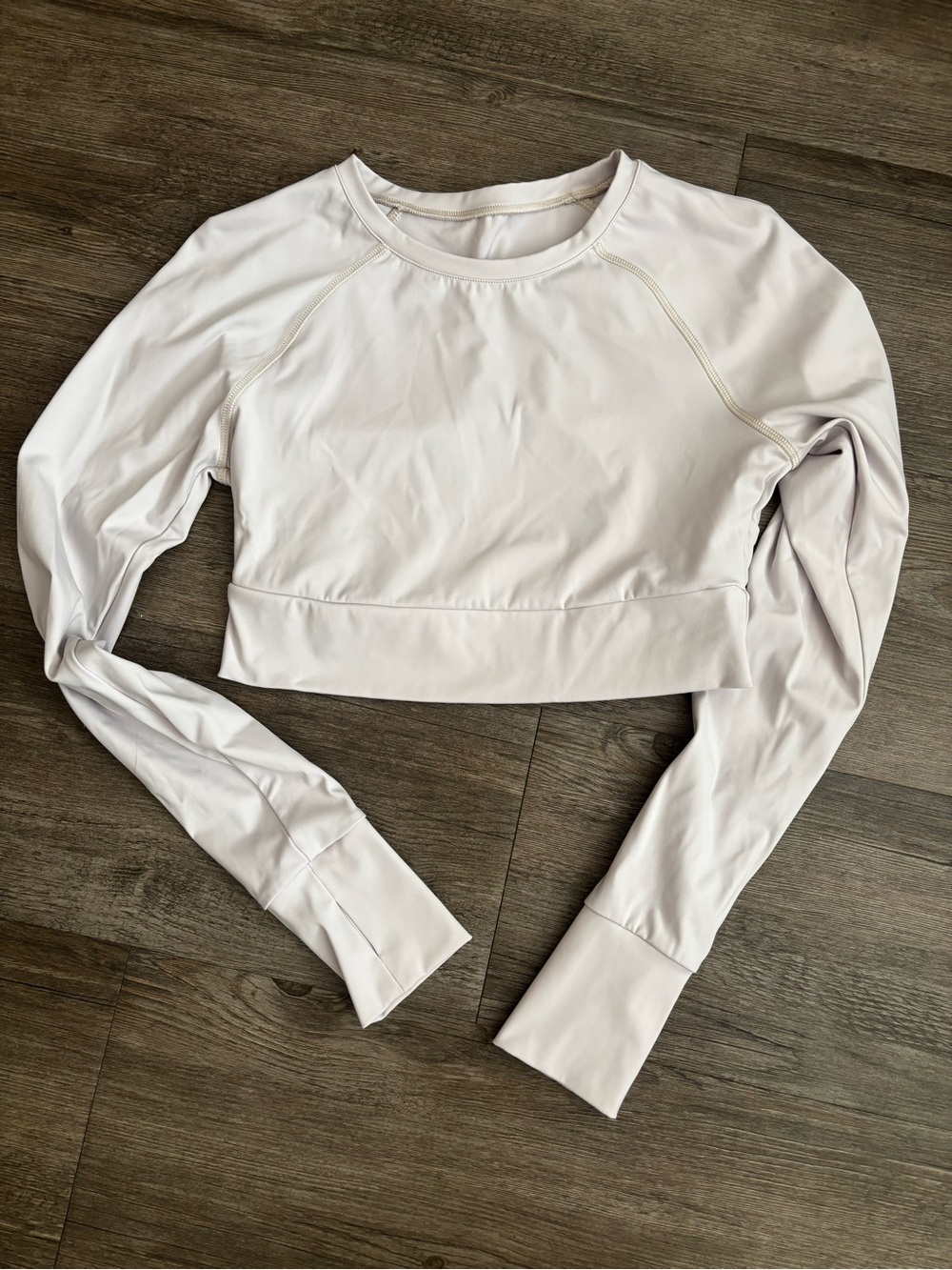 Long Sleeve Crop Workout Top - Small
